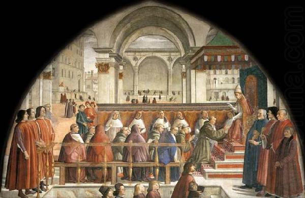 Domenico Ghirlandaio Confirmation of the Rule china oil painting image